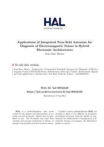 Applications of Integrated Near-field Antennas for Diagnosis of