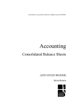 Accounting Consolidated Balance Sheets  [ADVANCED HIGHER]