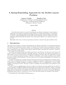A Spring-Embedding Approach for the Facility Layout Problem