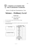 Science – Ordinary Level - State Examination Commission