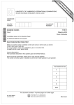 www.XtremePapers.com UNIVERSITY OF CAMBRIDGE INTERNATIONAL EXAMINATIONS General Certificate of Education Ordinary Level 7115/11