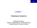 Database Systems Chapter 1 1 Database Systems:
