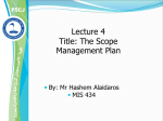 Lecture 1 Title: MIS Concept and Definition