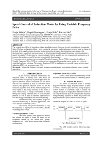 Speed Control of Induction Motor by Using Variable