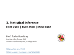 3. Statistical Inference ENEE 759D | ENEE 459D | CMSC 858Z