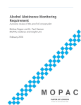 Alcohol Abstinence Monitoring Requirement