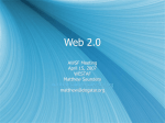 Web 2.0 - Matthew Saunders