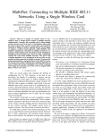 CNF_MultiNet, Connecting to Multiple IEEE 802.11 Networks Using