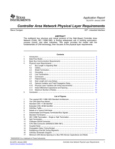 Controller Area Network Physical Layer