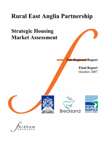 Rural East Anglia Partnership  Strategic Housing  Market Assessment  Sub­Regional Report 
