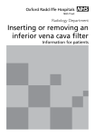 Inserting or removing an inferior vena cava filter