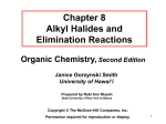 Alkenes—The Products of Elimination