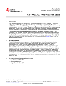 AN-1992 LM27402 Evaluation Board (Rev. B)