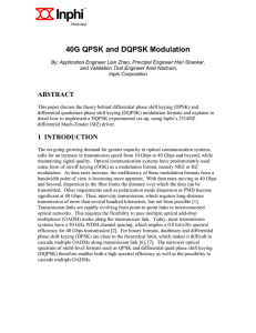 40G QPSK and DQPSK Modulation
