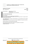 UNIVERSITY OF CAMBRIDGE INTERNATIONAL EXAMINATIONS General Certificate of Education Ordinary Level  7110/01