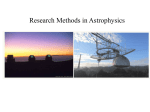 Astronomy 255 / Physics 295 Research Methods in Astrophysics Professor Marla Geha
