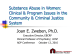 Substance Abuse in Women - East Bay Community Recovery Project