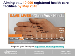 Aiming at… registered health-care facilities 10 000