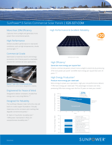 E20 Series 327 Commercial Solar Panels