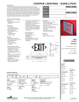 COOPER LIGHTING - SURE-LITES Catalog # Type ®