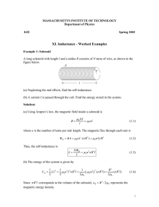 XI. Inductance - Worked Examples