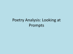 Poetry Analysis: Looking at Prompts