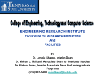 Engineering Research Institute - Overview of Research Expertise and Facilities