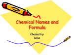 Chemical Names and Formula