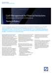 Cash Management for Financial Institutions