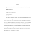 Abstract Research Paper: Student: Degree: