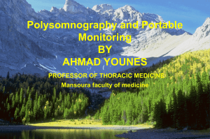 PSG and Portable Monitoring