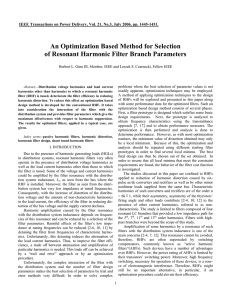 Optimized Resonant Harmonic Filters