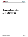 Hardware Integration Application Notes