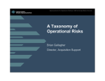 A Taxonomy of Operational Risks - Software Engineering Institute