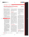 T Identifying Special Processes by Don Brecken
