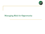 Managing Risk for Opportunity
