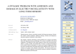 A DYNAMIC PROBLEM WITH ADHESION AND DAMAGE IN ELECTRO-VISCOELASTICITY WITH LONG-TERM MEMORY JJ