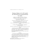 Energy balance of a 2-D model for lubricated oil transportation
