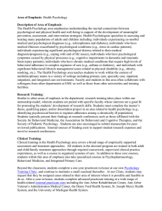 Area of Emphasis Description of Area of Emphasis