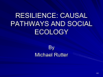 RESILIENCE: CAUSAL PATHWAYS AND SOCIAL ECOLOGY