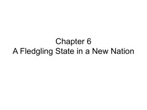 Chapter 6 A Fledgling State in a New Nation