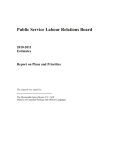 Public Service Labour Relations Board 2010-2011 Estimates
