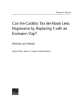 Can the Cadillac Tax Be Made Less Exclusion Cap? Methods and Results