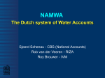 NAMWA The Dutch system of Water Accounts