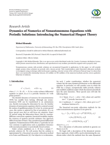 Research Article Dynamics of Numerics of Nonautonomous Equations with