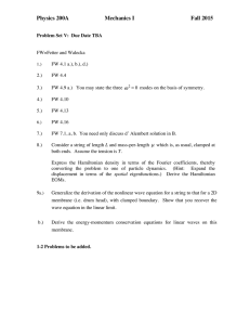 Physics 200A Mechanics I Fall 2015