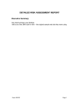 Microsoft Word - DETAILED RISK ASSESSMENT REPORT v2.doc