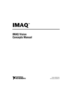 IMAQ Vision Concepts Manual