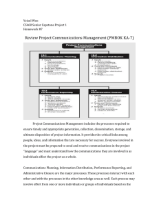 Review Project Communications Management (PMBOK KA-7)