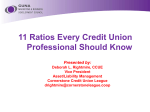 11 Ratios Every Credit Union Professional Should